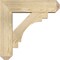 Ekena Millwork Merced Craftsman Rough Sawn Bracket w/ Offset Brace, Douglas Fir, 6"W x 20"D x 20"H BKT0604X20X20MRC04RDF - alternate 2
